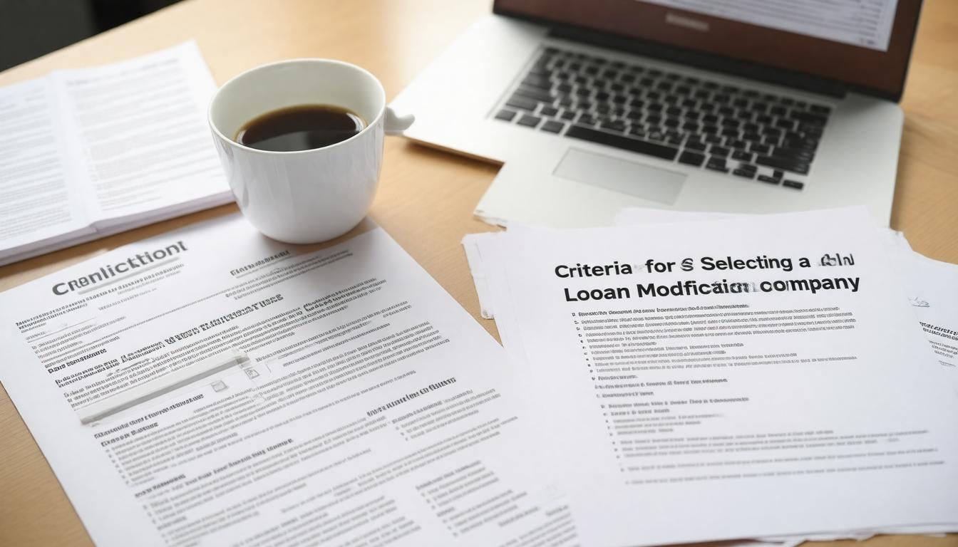 Criteria for Selecting a Loan Modification Company